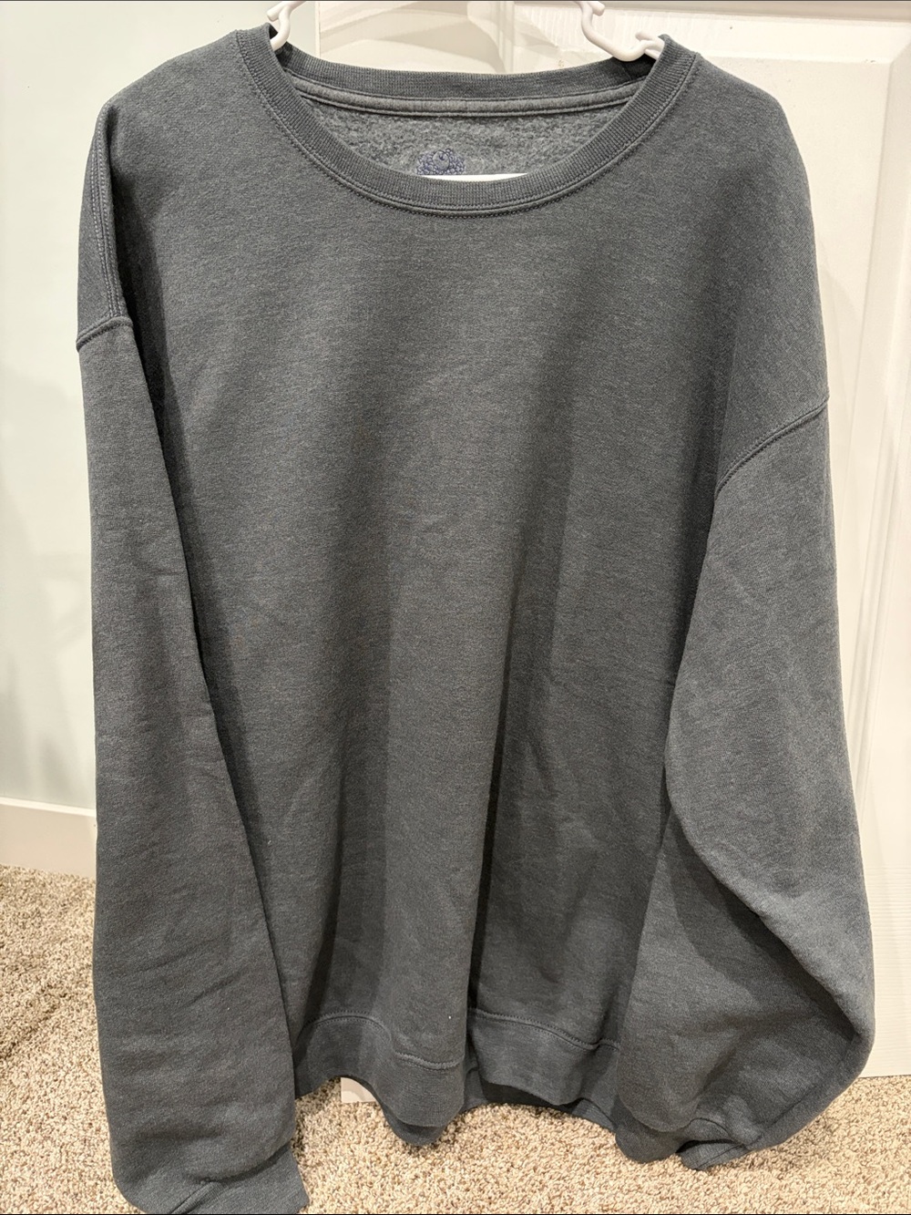 Fruit of the Loom Men's Crewneck Sweatshirt - Charcoal